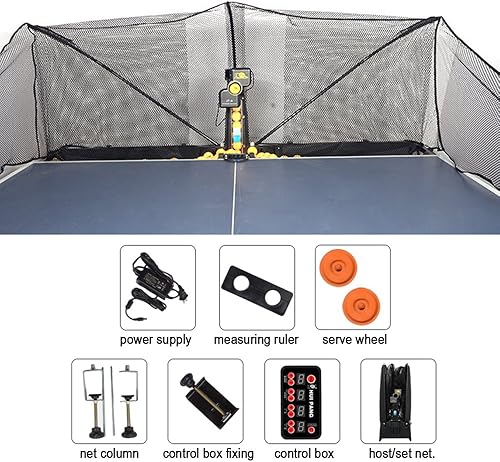 Miniatura 10 de ZXMOTO Robot de tenis de mesa Máquina automática de robot de ping pong para entrenamiento Robot de tenis de mesa Actualización Ping Pong Robot