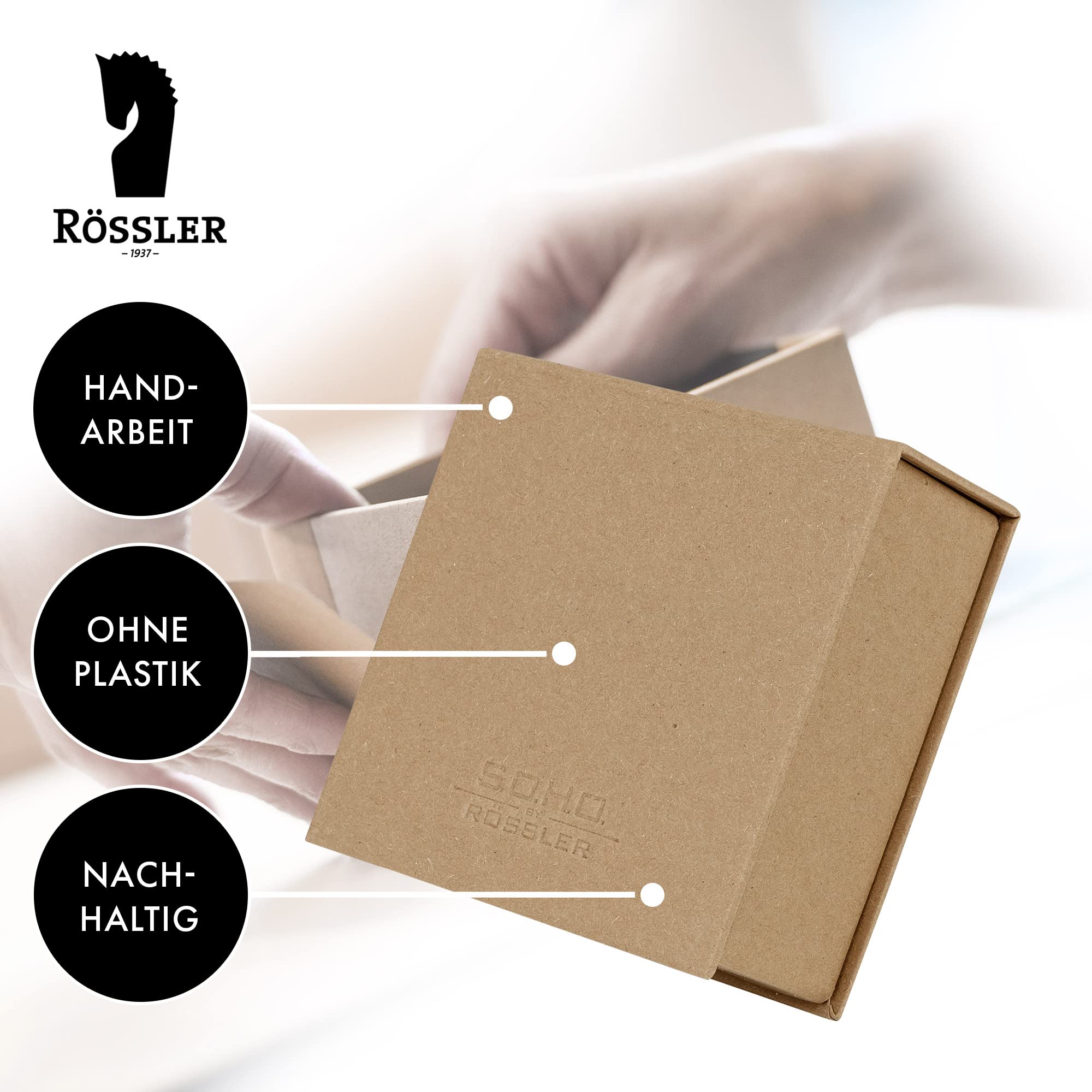 Rössler Papier 1312452620 - S.O.H.O. Notitiebox, afmetingen: 11 x 11 cm, Kraft, 1 stuk, Strength - Image 4