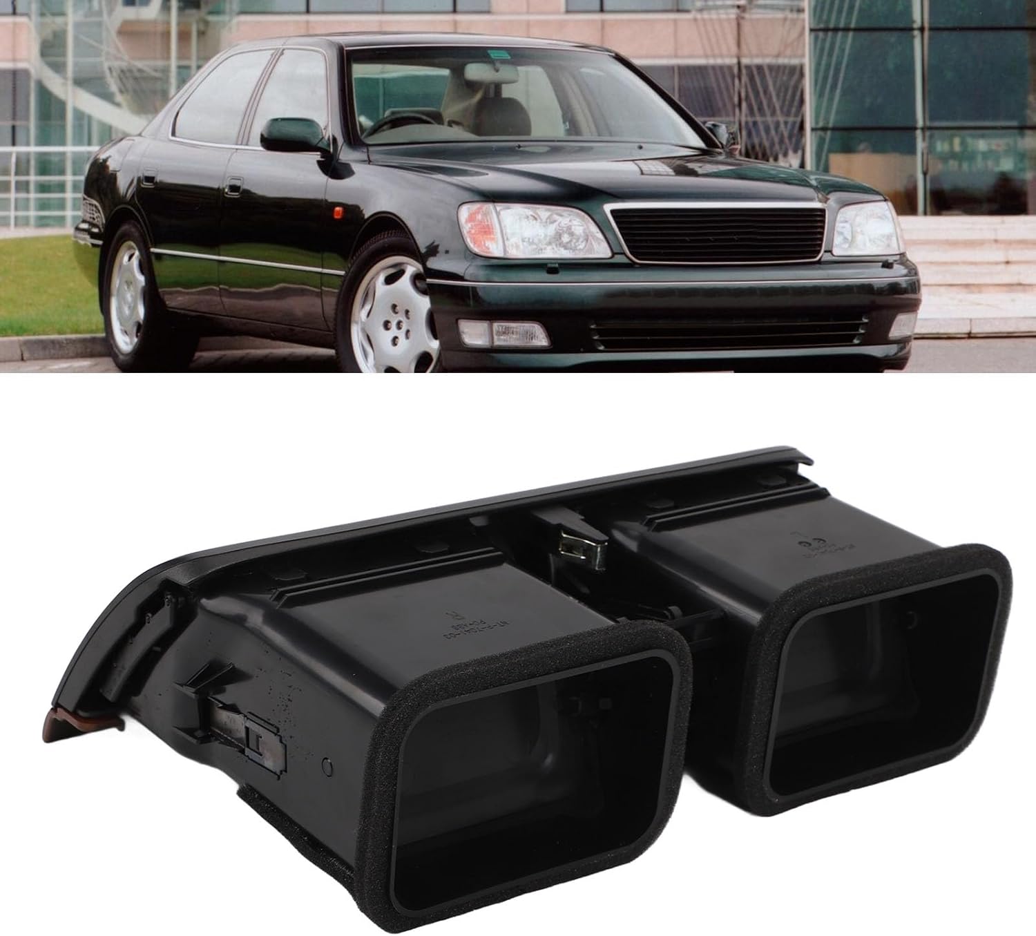 Dashboard AC Vent Grille Panel Air Vent Center Dash AC Outlet Panel Assembly Middle AC Vent Grille Outlet Panel for LS 400 1997 to 2000