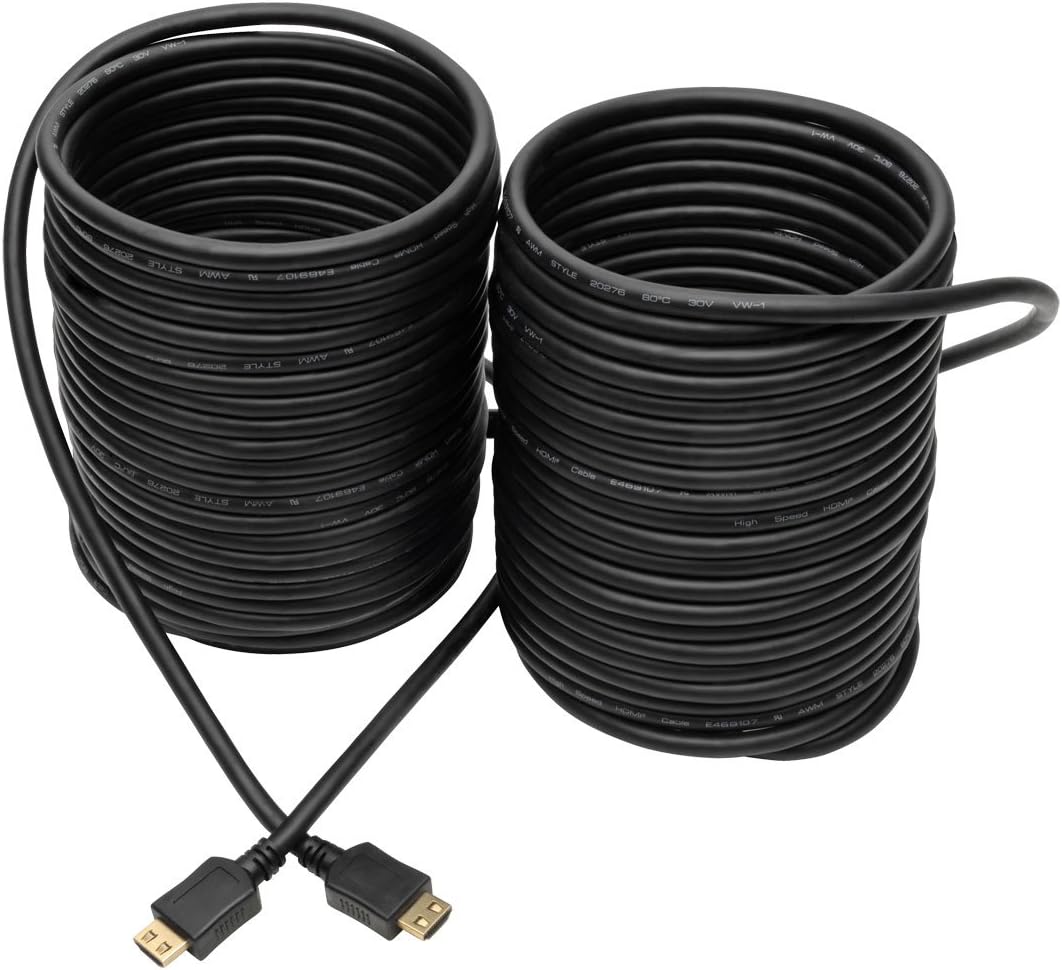 Tripp Lite High-Speed HDMI Cable, 50 ft., with Gripping Connectors - M/M, Black (P568-050-BK-GRP)