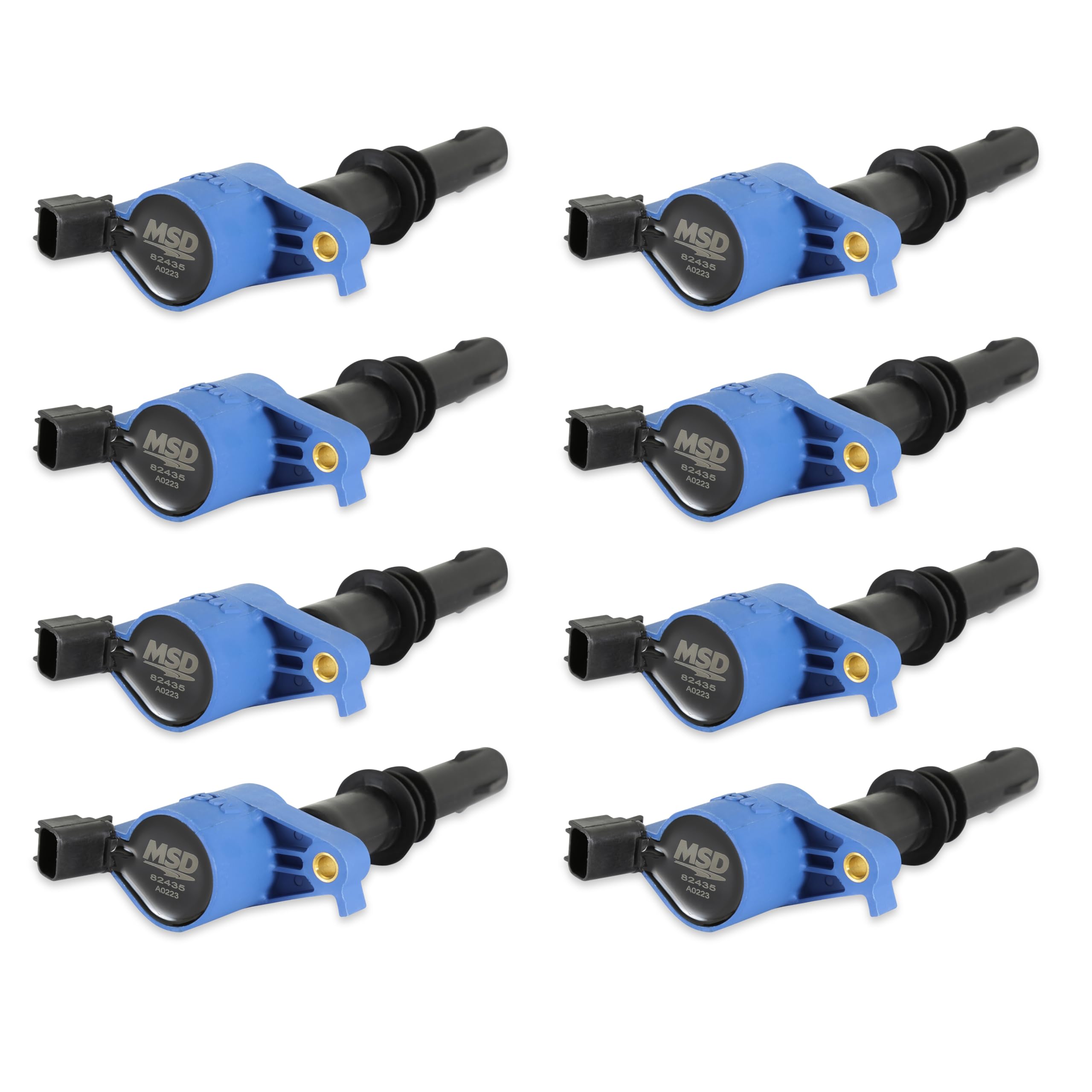 MSD 824385 Ignition Coils, Blaster Series, Blue, 8-pack