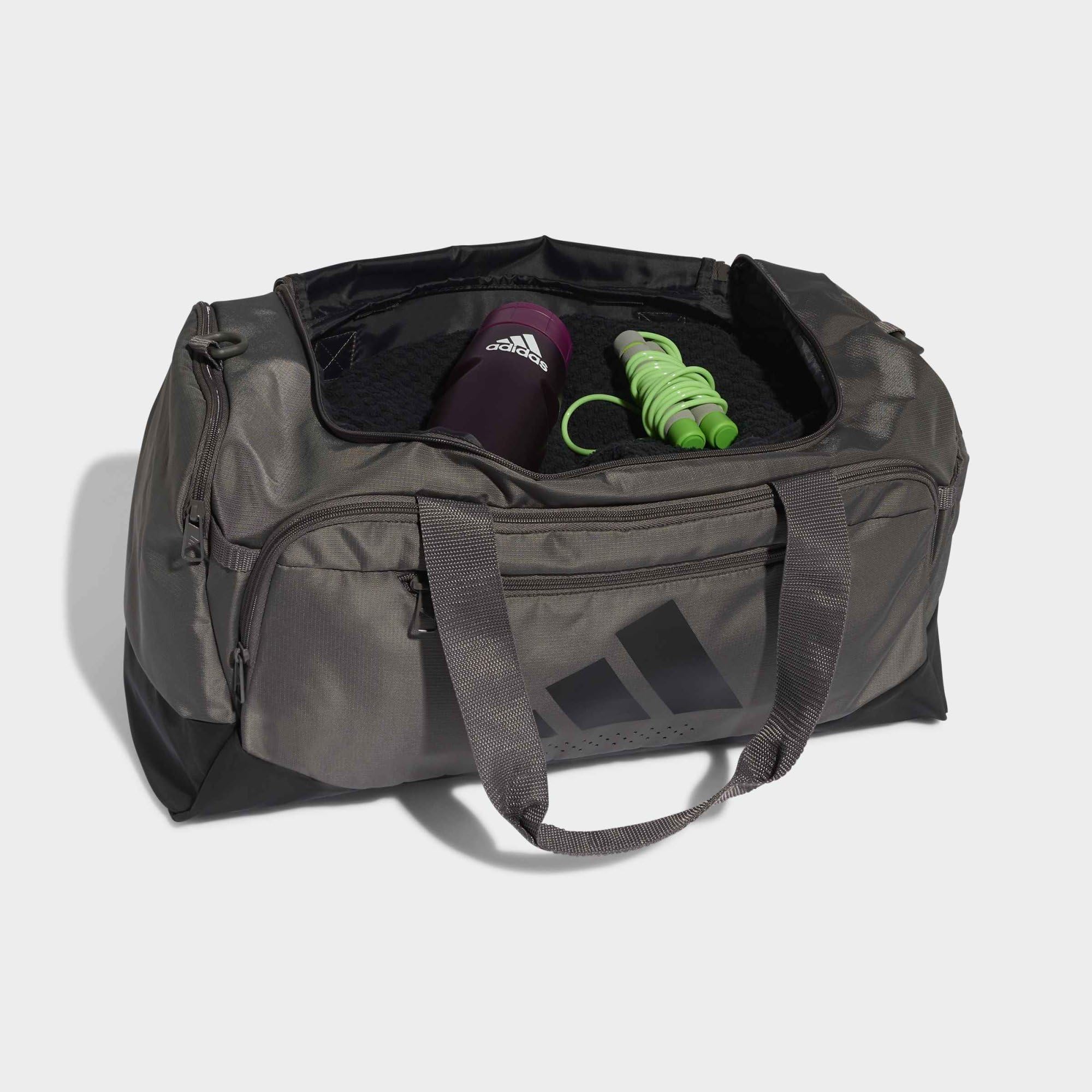 adidas Unisex - Adulto Training Defender Duffle Bag Small Duffel Bag, charcoal/black, One size