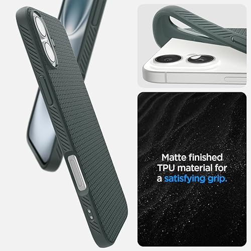 Vista 311 de Spigen Liquid Air - Funda diseñada para iPhone 13 Pro Max (2021), color negro mate
