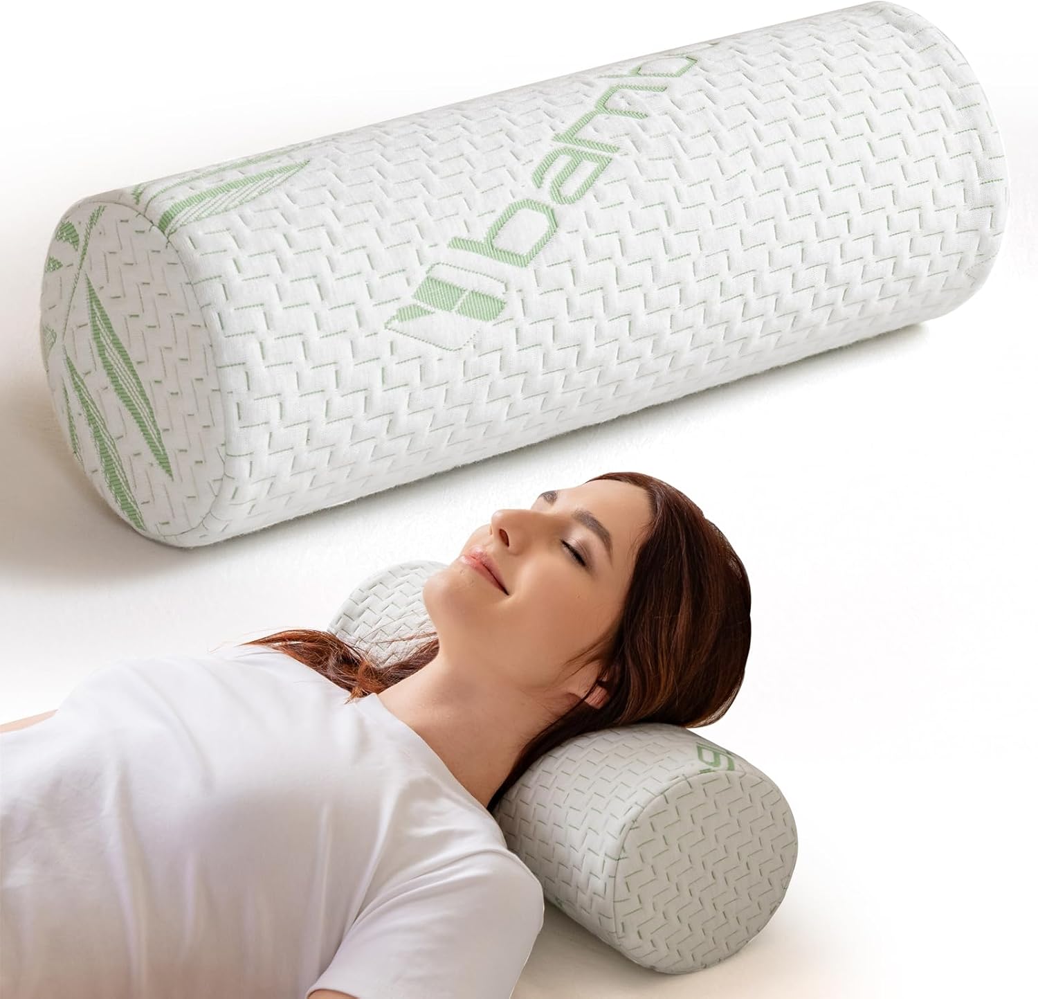 Neck Roll Pillow for Neck Pain...