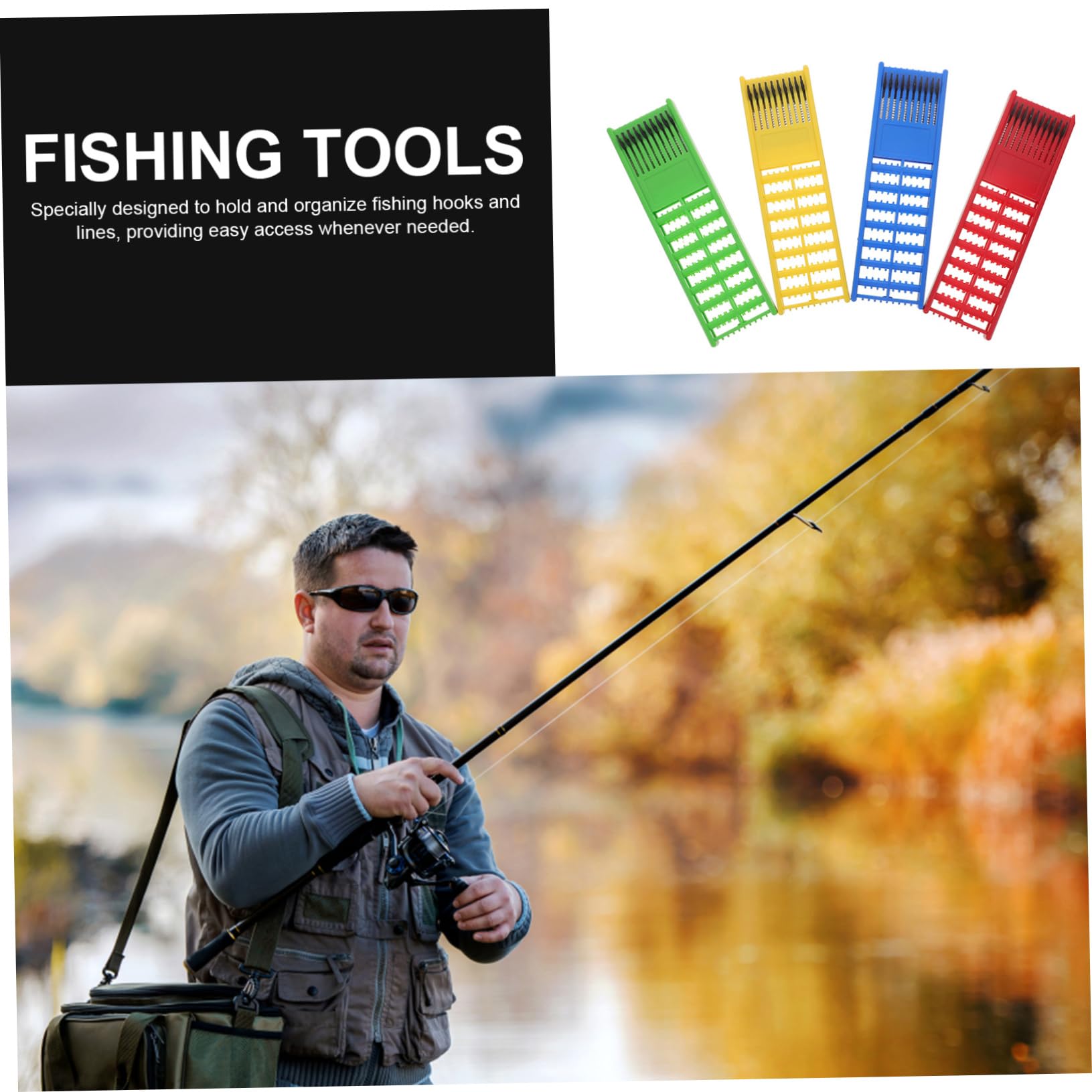 20 Pz Organizzatore Di Ami Da Pesca Strumento Di Pesca Per Il Custode Della Lenza Avvolgitore Di Linea Organizzatore Della Lenza Porta Porta Ami Da Attrezzo Abs