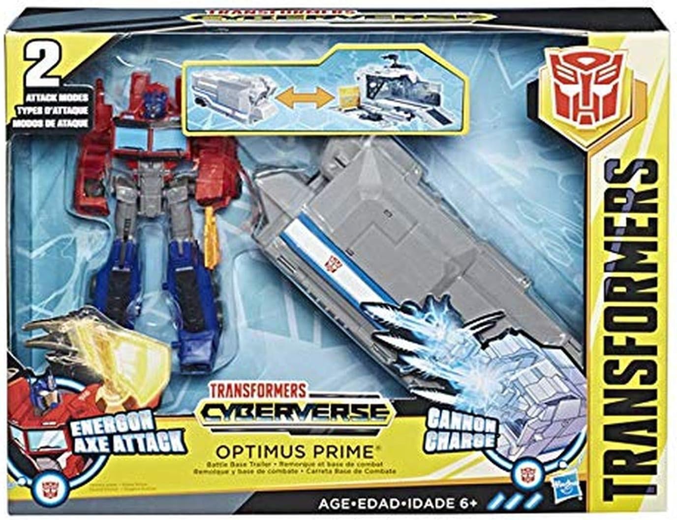Transformers Toys Cyberverse Action Attackers Scout Class Optimus Prime Figura De Acción