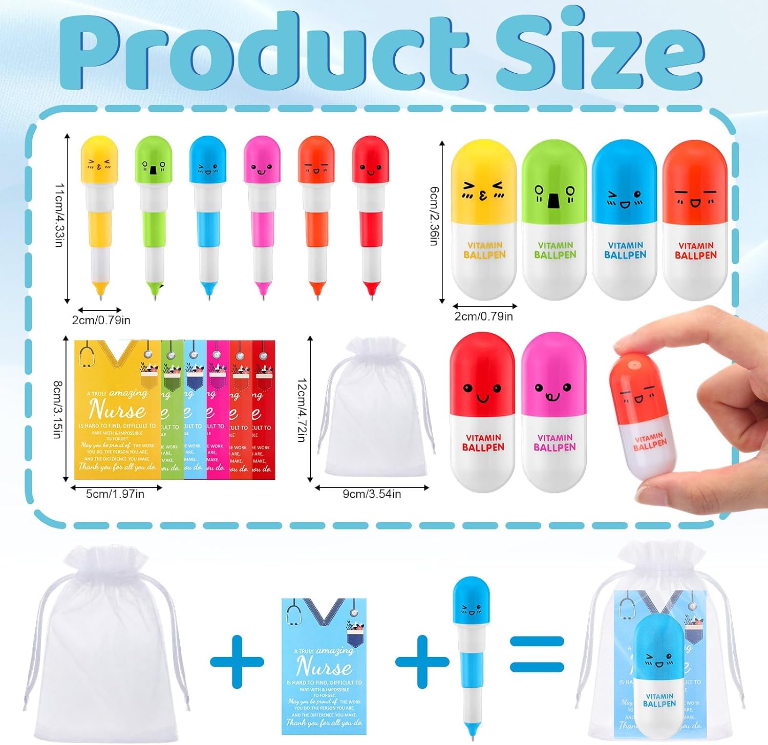 Poola 100 Set Nurse Appreciation Gifts Pharmacy Pill Pens image 2