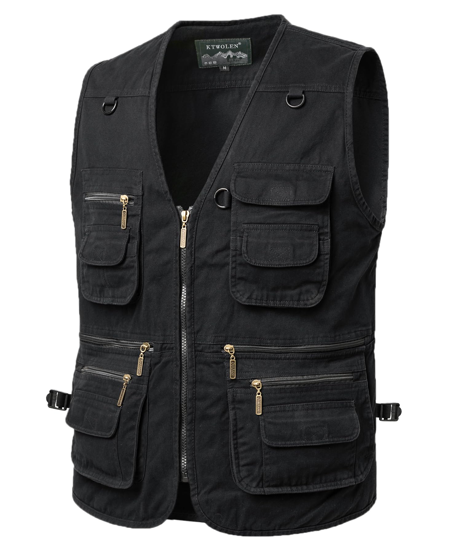 Gilet da Pesca da Uomo Giacca Senza Maniche da Fotografia Caccia Gilet da Lavoro Giubbotti Safari con Multi-Tasche