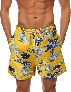 Men's Sports Shorts Summer Casual Shorts Casual Style Printed Beach Short Floral Beach Splicing Fashion Pants Shorts Swim Shorts Men's Baggy Beach Shorts