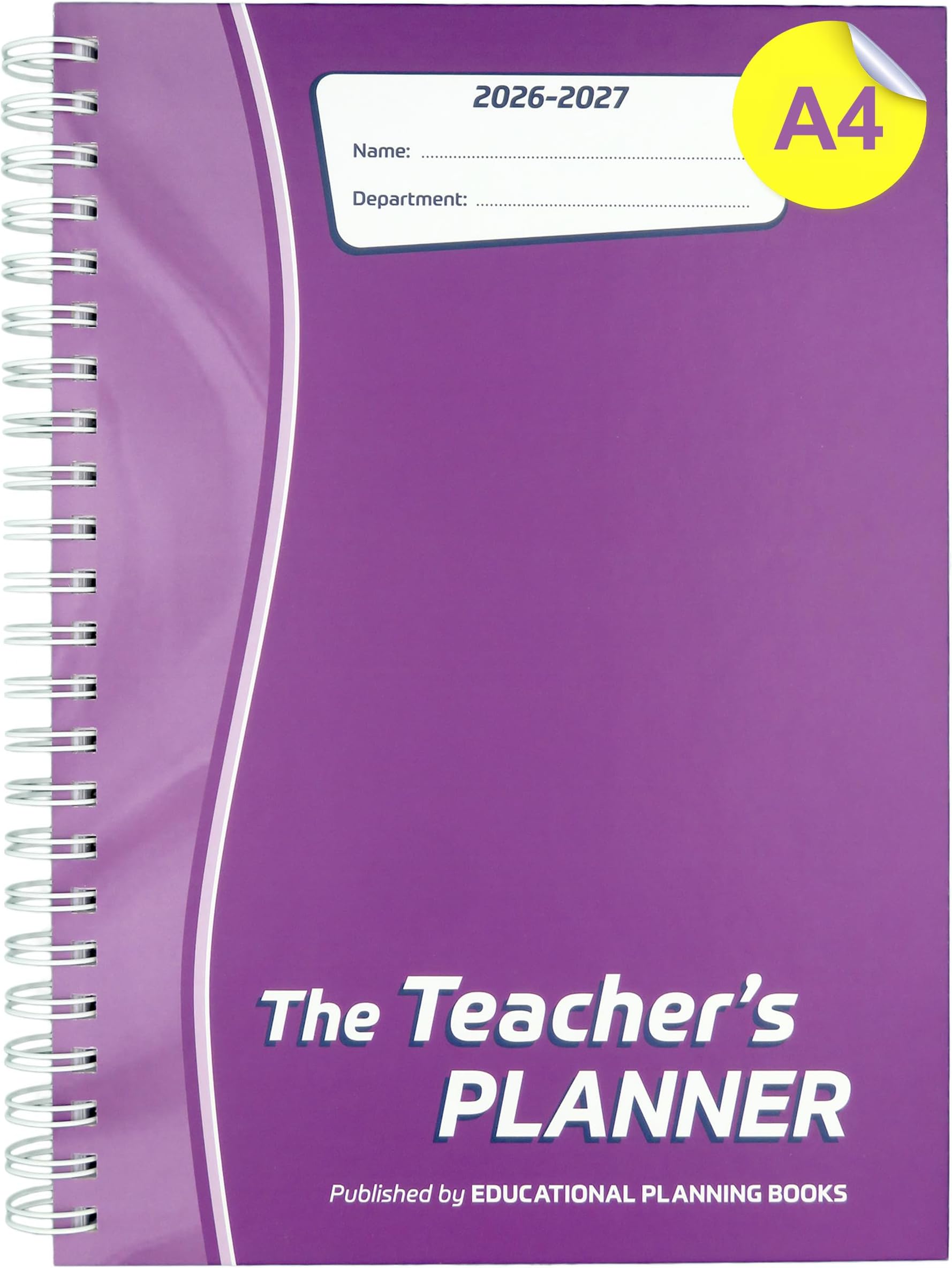The Teachers Planner 2026-2027 for Secondary School – A4 – Eight Period Day – Page-a-Day & Undated, with Dedicated Pages for Year Planning, Exams, Marking and more (TP1-P)