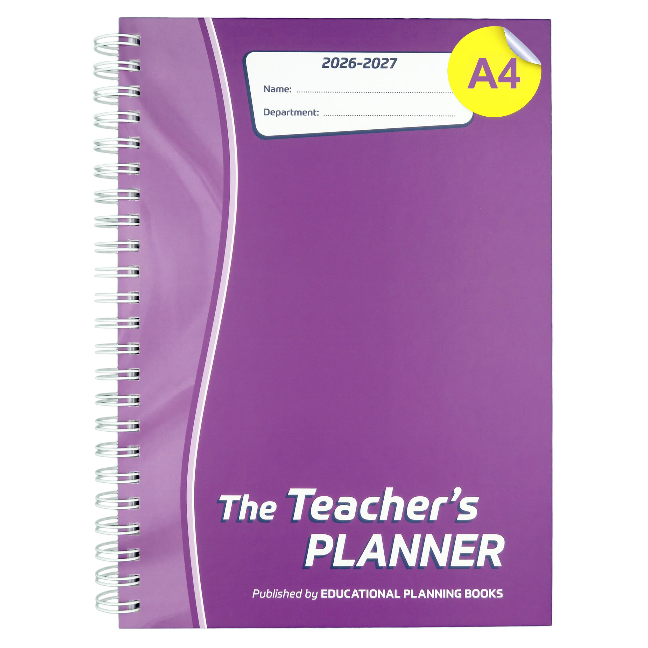 The Teachers Planner 2026-2027 for Secondary School – A4 – Eight Period Day – Page-a-Day & Undated, with Dedicated Pages for Year Planning, Exams, Marking and more (TP1-P)