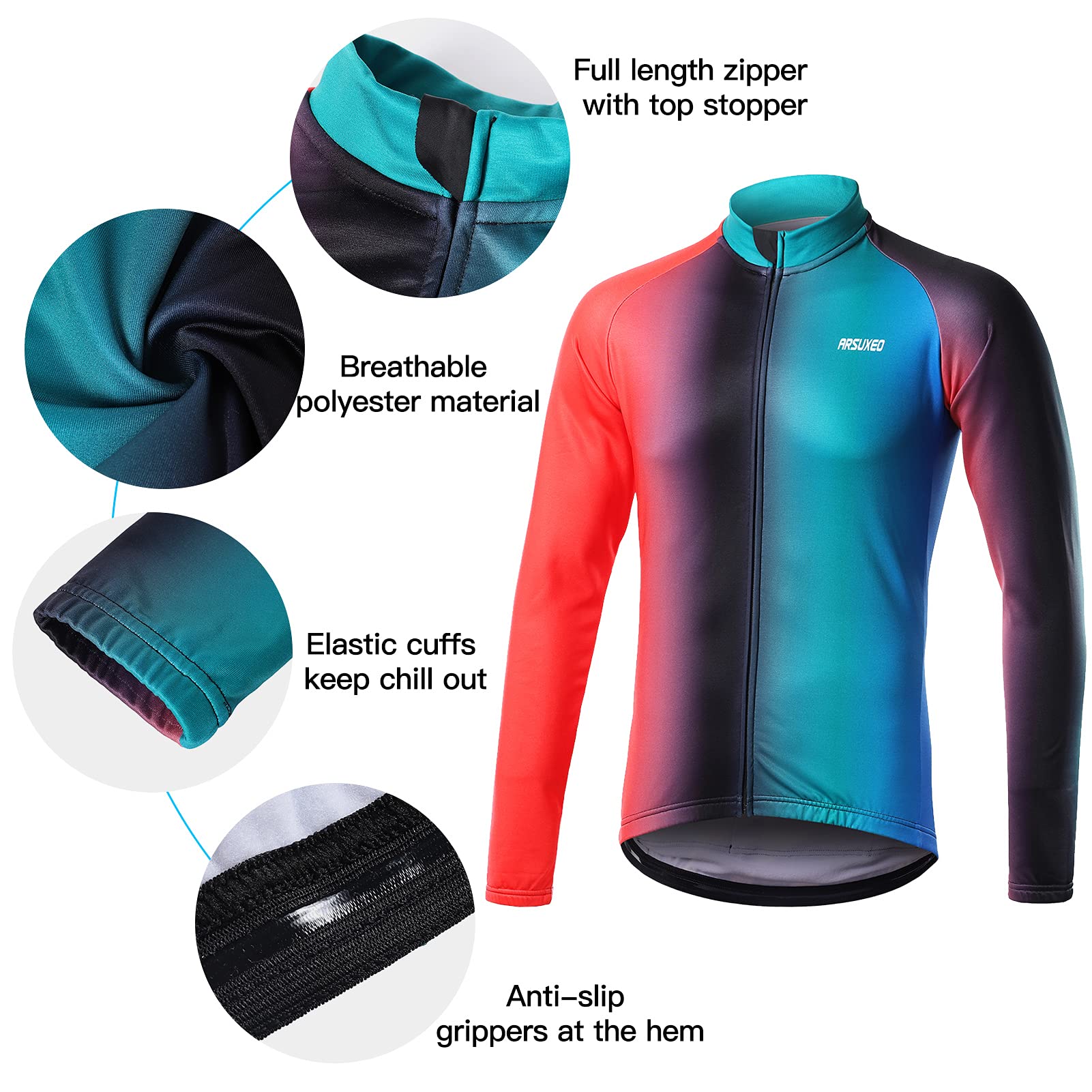 Lixada Completo Ciclismo Uomo, Maglia Ciclismo Maniche Lunghe, Tuta Abbigliamento Ciclismo, Ciclismo da Uomo per MTB, Inverno Termico Vello Giacca, Invernale ,Softshell,Termica Lixada Completo Ciclismo Uomo, Maglia Ciclismo Maniche Lunghe, Tuta Abbigliamento Ciclismo, Ciclismo da Uomo per MTB, Inverno Termico Vello Giacca, Invernale ,Softshell,Termica