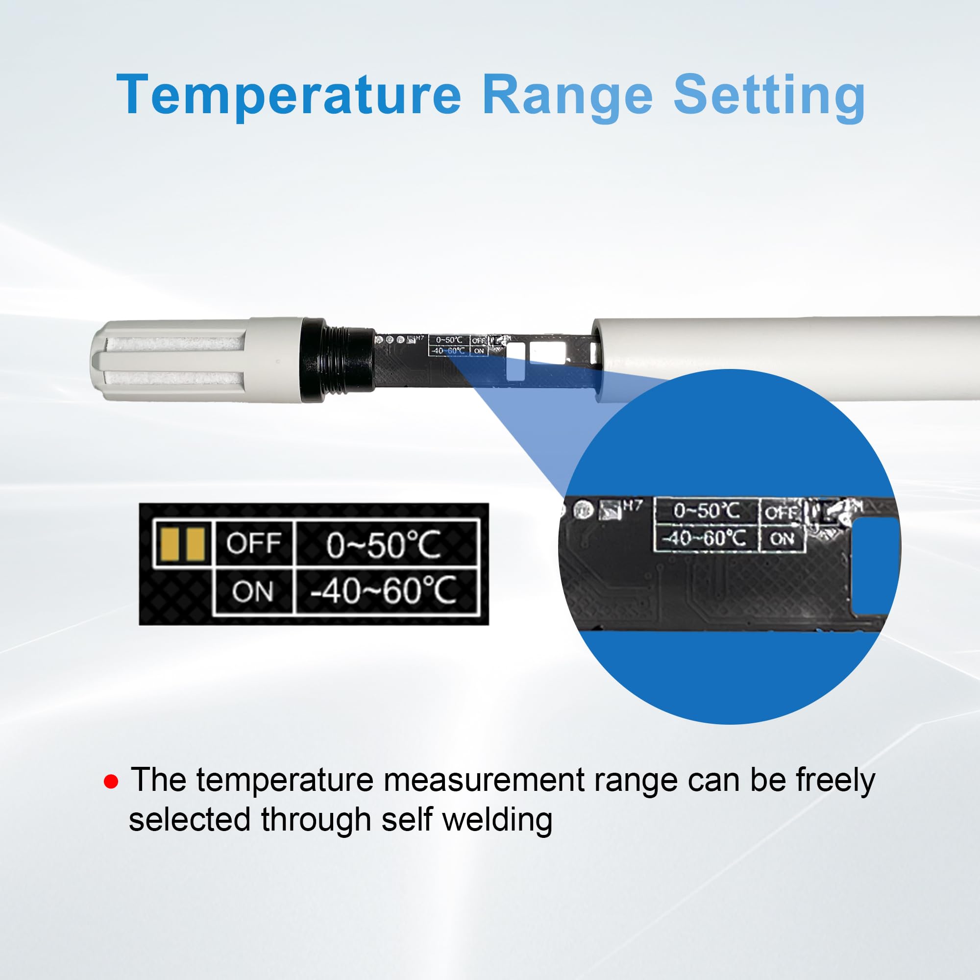 Tzone Sensore di temperatura e umidità 4-20 mA Trasmettitore industriale di umidità della temperatura, sensore analogico di temperatura 4-20ma Monitor di umidità montato a parete da -40 ℃ a 60 ℃ per