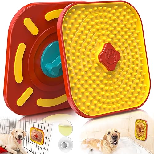 HOPET Alfombrilla de lamer para perros y gatos con ventosas, almohadillas multifuncionales para lamer de mantequilla de maní para perros y gatos disponible en Yaxa Peru