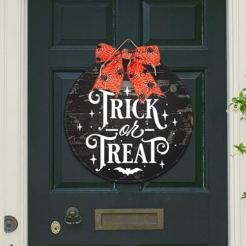 Miniatura 3 de Plantillas de Halloween para pintar sobre madera, plantilla redonda de Halloween de 12 pulgadas, plantillas de Hey Boo Trick or Treat Hocus Pocus