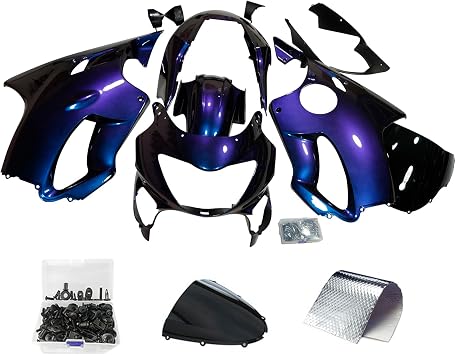 Purple Chameleon Motorcycle Fairing Kit Fits for Honda CBR 600 F4 1999 2000 Injection ABS Plastic Bodywork Easy Installation