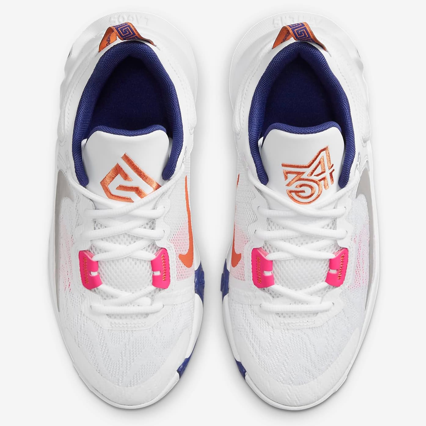 Nike Giannis Immortality 2 Boys DQ1943-102 (White/Multi-Color-DEEP Roy), Size 7