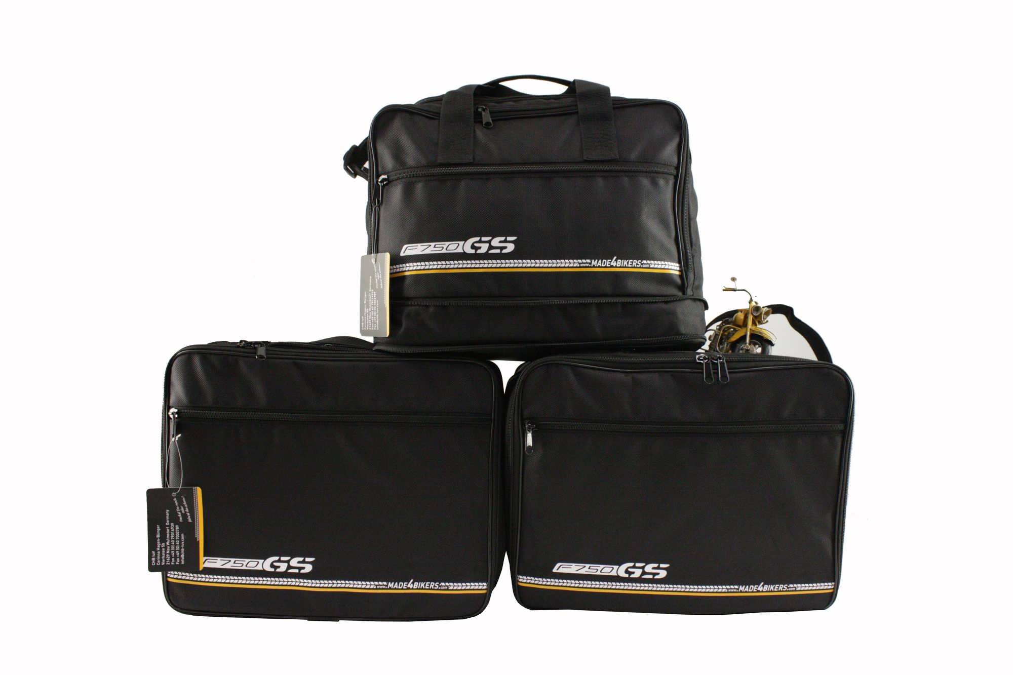 Compatible avec Les modèles BMW F750GS (K80) à partir de 2017: Poches intérieures/Sacs intérieurs pour valises latérales - Ensemble Complet