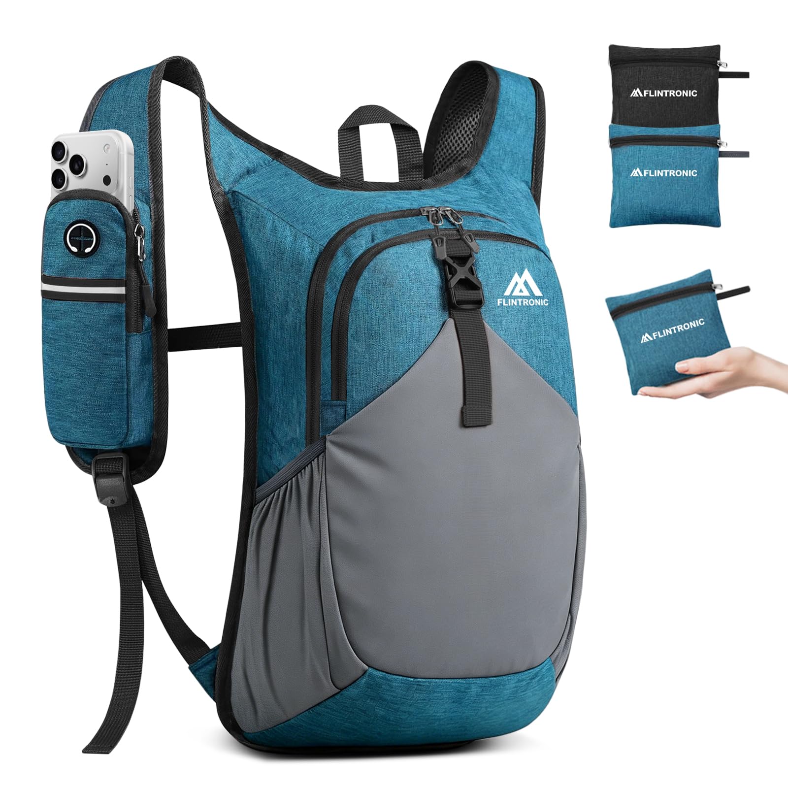 flintronic Lightweight Hiking Backpack, 18L Foldable Waterproof Rucksack, Back Pack Rucksack for Men Women Kids, Walking Backpack for Outdoor Sports, Hiking, Travelling, Camping â image 1