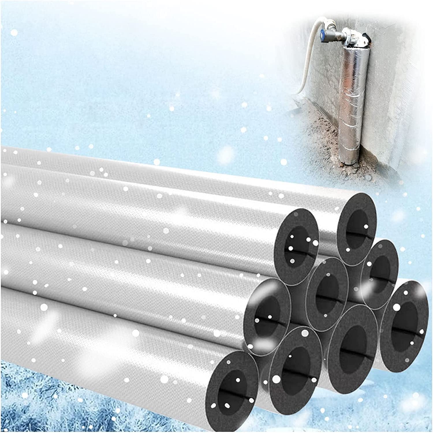 Amazon.com: Flame Retardant Pipe Insulation Tubing， for On air conditioning  lines on Heat Pump, Insulated tubes prevent heat loss,Air Conditioner Heat  Insulation Pipe Antifreeze Water Pipe ( Size : DI48mm-THK20mm : Tools