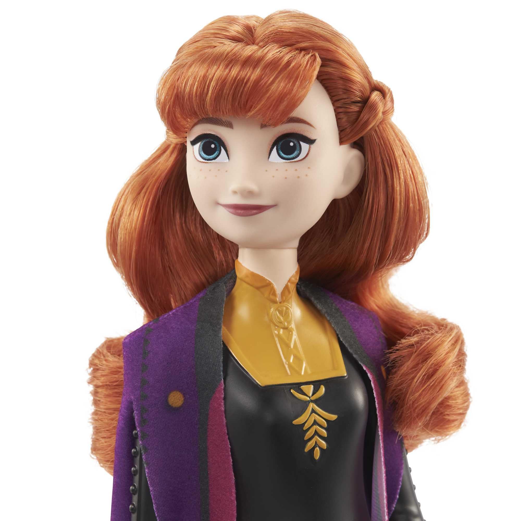 Visiter la boutique Mattel Mattel Disney La Reine des Neiges 2 Poupée Anna avec tenue emblématique, chaussures, jupe, cape en tissu et accessoires, Jouet Enfant, Dès 3 ans, HLW50 in use