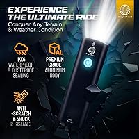 Vista 5 de BrightRoad Luz para casco de bicicleta de 8500 lúmenes, faro delantero de bicicleta con 7 modos, distancia de ajuste 650, luces de bicicleta
