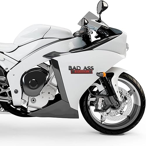 Miniatura 5 de 1 insignia de la edición Bad Ass para automóvil, 3.9 x 1.3 pulgadas, 3D antioxidante, divertida calcomanía para el cuerpo, calcomanía para el