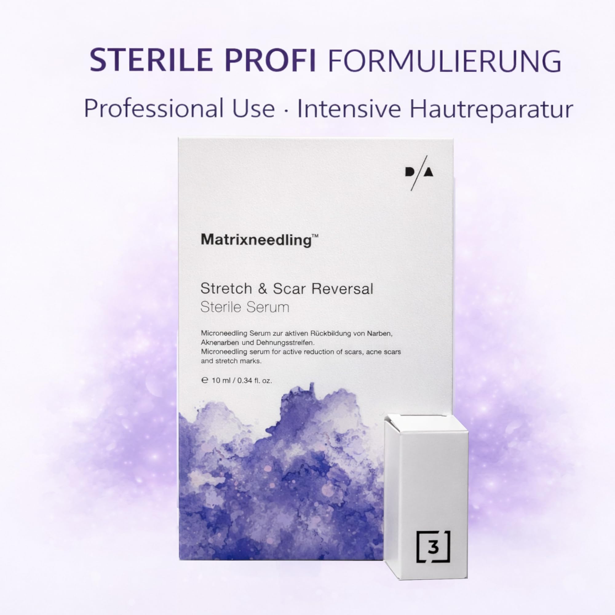 Matrixneedling™ Stretch & Scar Reversal – Microneedling Serum gegen Narben & Dehnungsstreifen – Aknenarben Serum & Kollagen Booster – Dermapen & Dermaroller Narbenbehandlung für glattere Hautstruktur