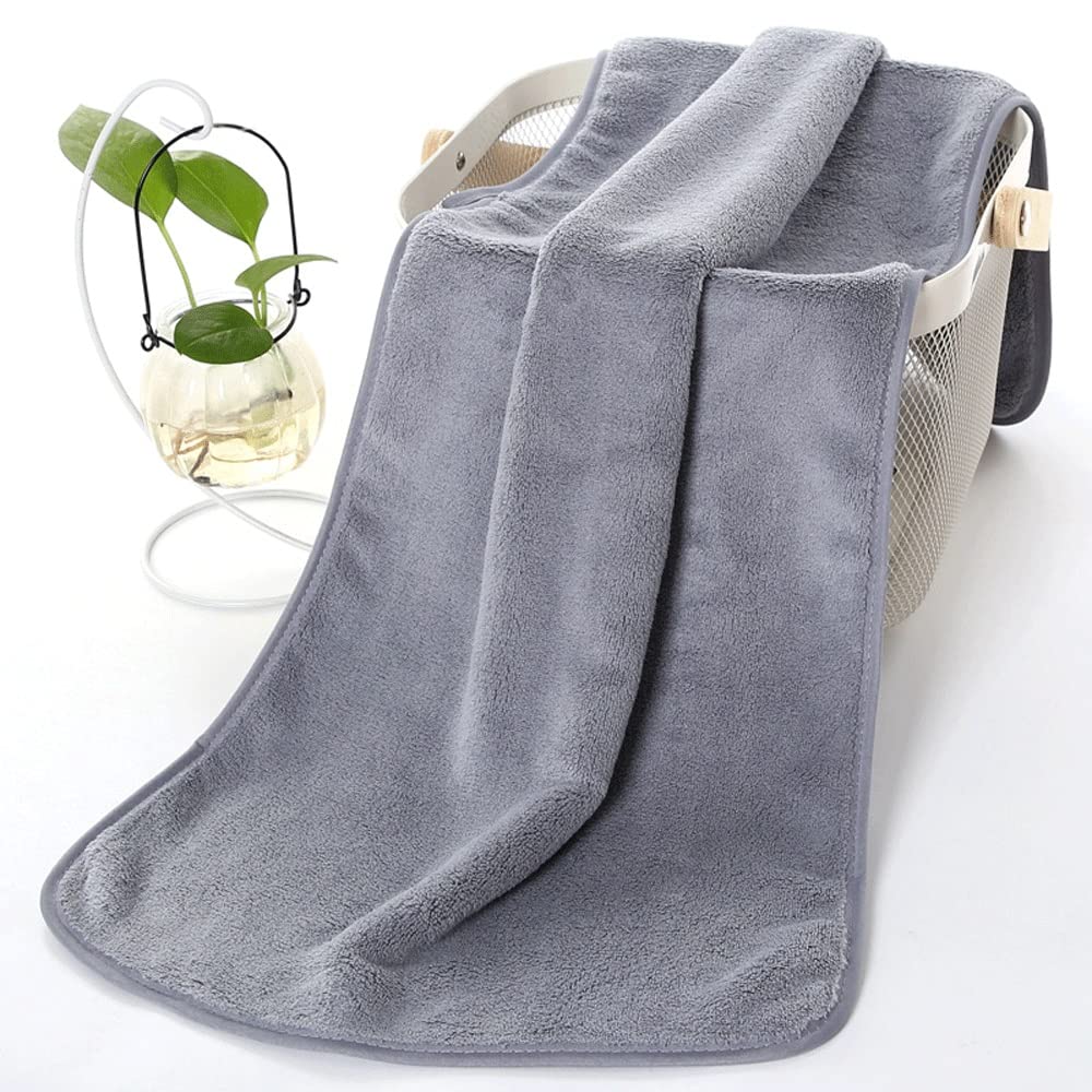 Serviette de cheveux absorbante adulte en ouatine de corail pour le visage et le bain