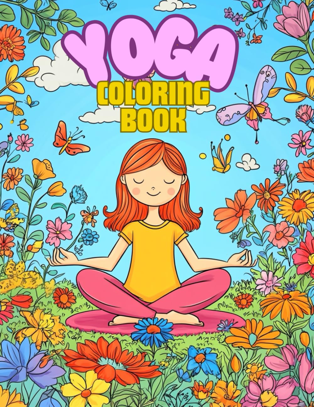 Yoga Coloring Book: Fun and Relaxing Yoga Poses for Kids – A Mindful Coloring Journey