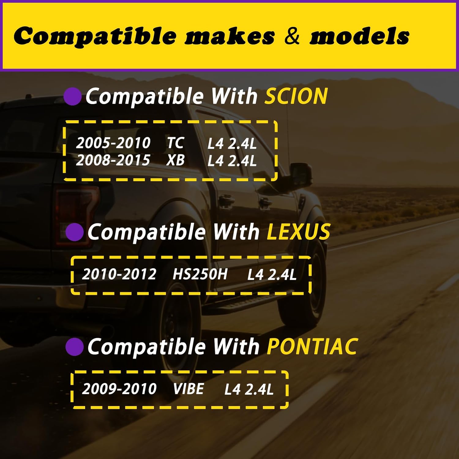 Engine Variable Valve Timing VVT Solenoid Compatible with Toyota Camry Corolla Fit for Rav4 Highlander Matrix Solara Fit for Scion xB tC L4 2.0L 2.4L 01 02 03 04 05 06 07 08 09 10 11 12 13 14 15