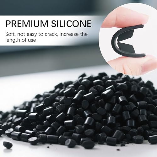 Miniatura 3 de 6 limitadores de portavasos de automóvil, inserto de silicona para portavasos de automóvil con diseño de hoja de arco y superficie adhesiva ampliada