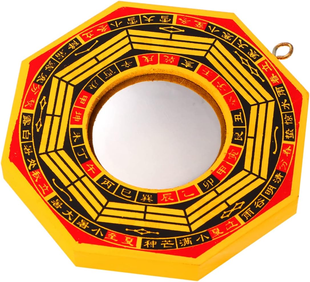 Artibetter 4 Inches Feng Shui Chinese Bagua Mirror Set - Convex and Concave Mirrors for Protection Against Active Harmful Energy (2 Pieces)