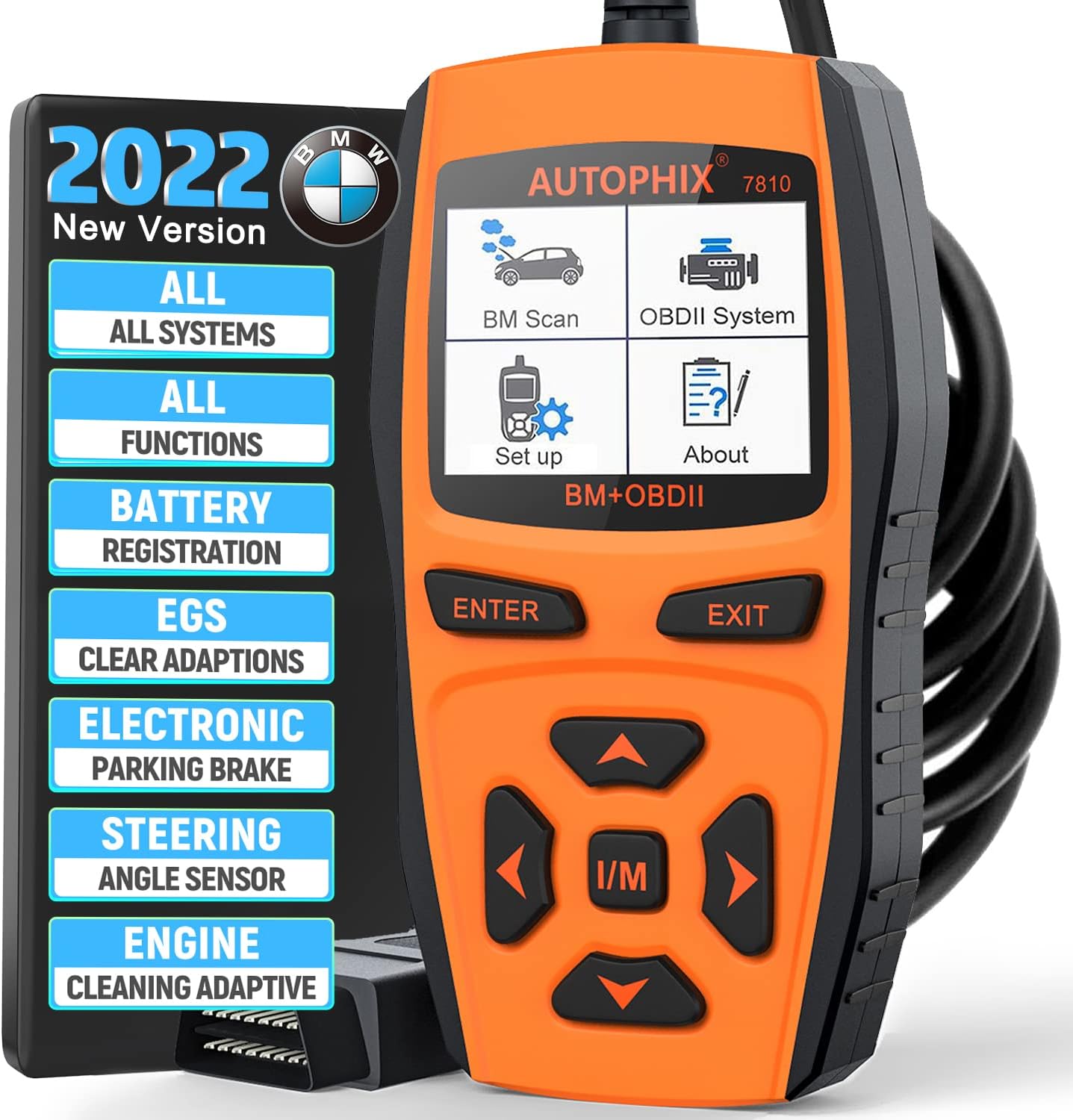 Autophix 7810 Bmw Full Systems Scanner Obd2 Code Reader Diagnostic Scan Tool With Engine Epb Sas Egs Dme Dde Cbs Ecu F Chassis Reset Bmw Battery Registration Tool Code Readers Scan Tools Amazon Canada