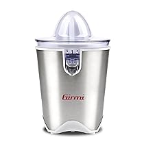Girmi SR5400 Spremiagrumi, Capacità 150cc, 60 W, Due coni per agrumi, Beccuccio anti-goccia inox, Corpo Inox