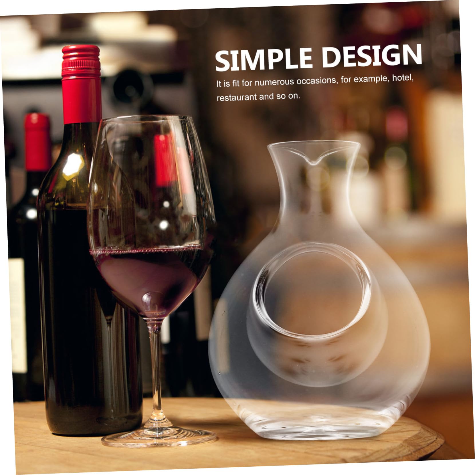 NAMOARLY Ice Jug Hot Warm Bottle Sake Drinkware Flasks Wine Decanter Pourer Cold Bottle Umbrella Flask Squeezable Hip Flask Mug Funnel Delicate Glass Lead- Glass White