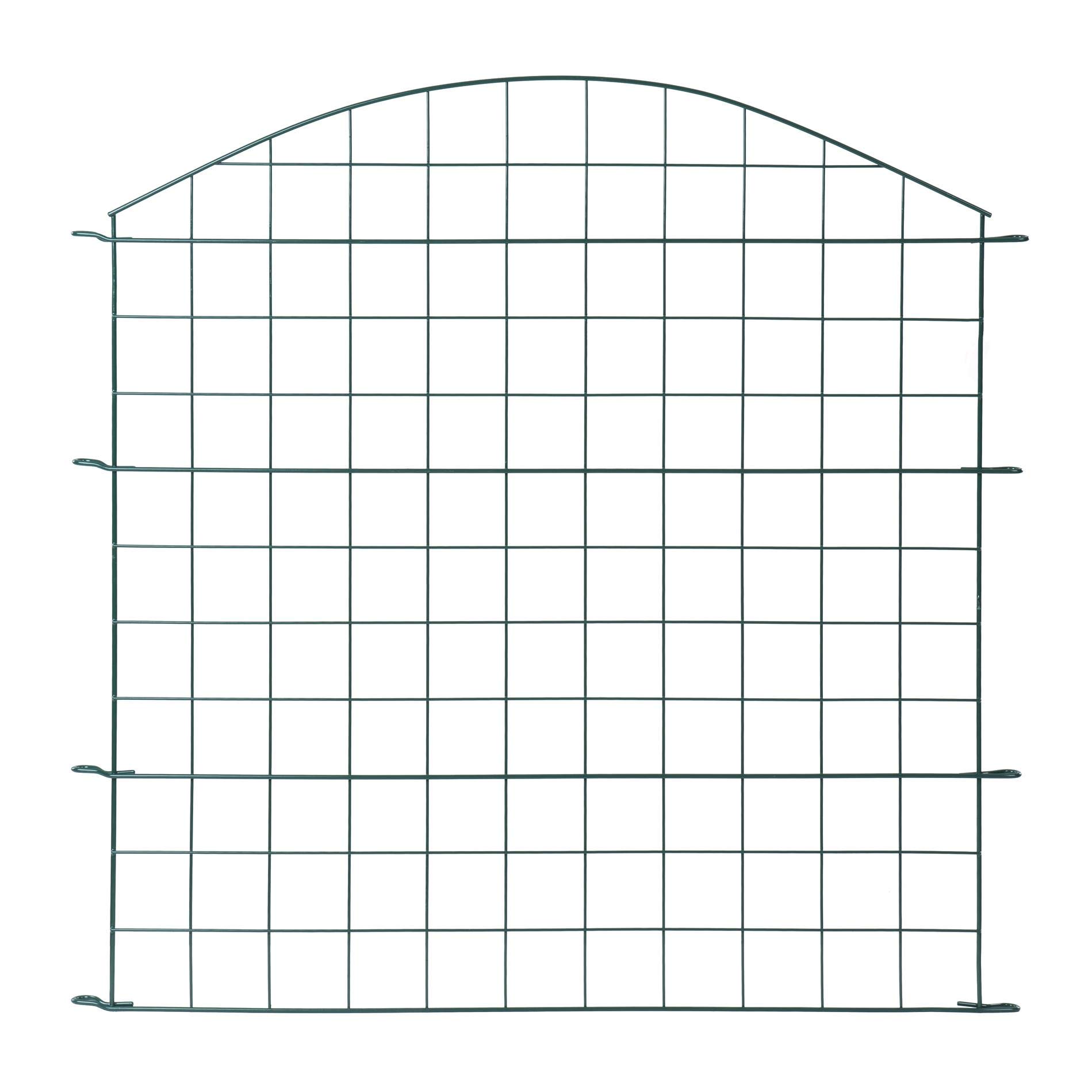 ESTEXO Gartenzaun Welpenauslauf Teichzaun Gitterzaun Freigehege Begrenzung Zaun Metallzaun Zaunelemente Metallgitter (Oberbogen)