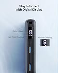 INIU for MagSafe Power Bank, Slimmest 25W Qi2.2 10000mAh Magnetic Portable Charger, 45W PD Fast Charging with Attached USB C Cable, Battery Pack for iPhone Air 17 16 15 14 13 12 Only