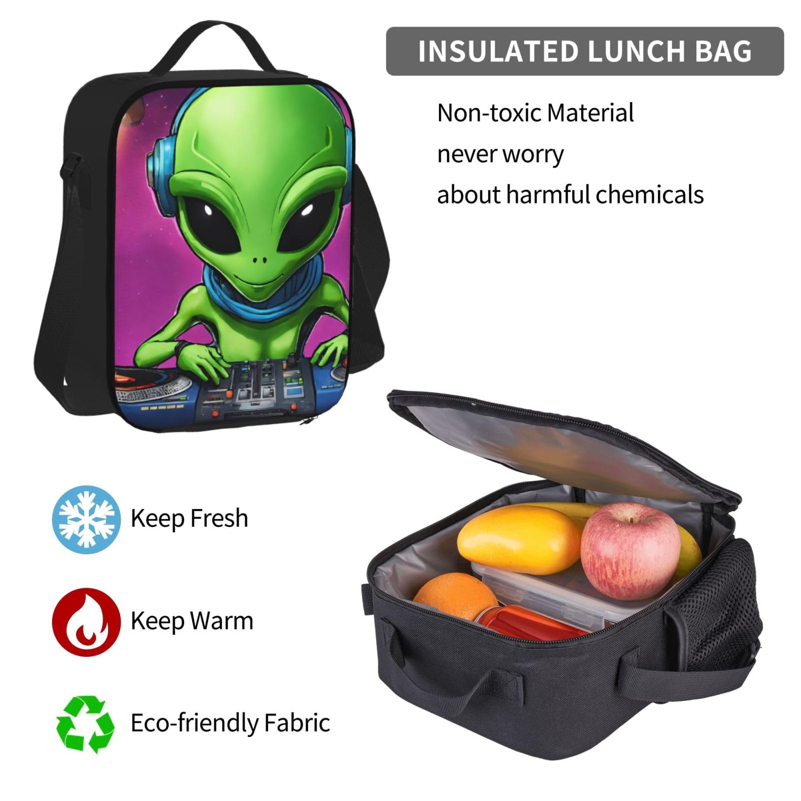 Zaino, borsa portapranzo, astuccio, set da 3 pezzi, per lavoro e