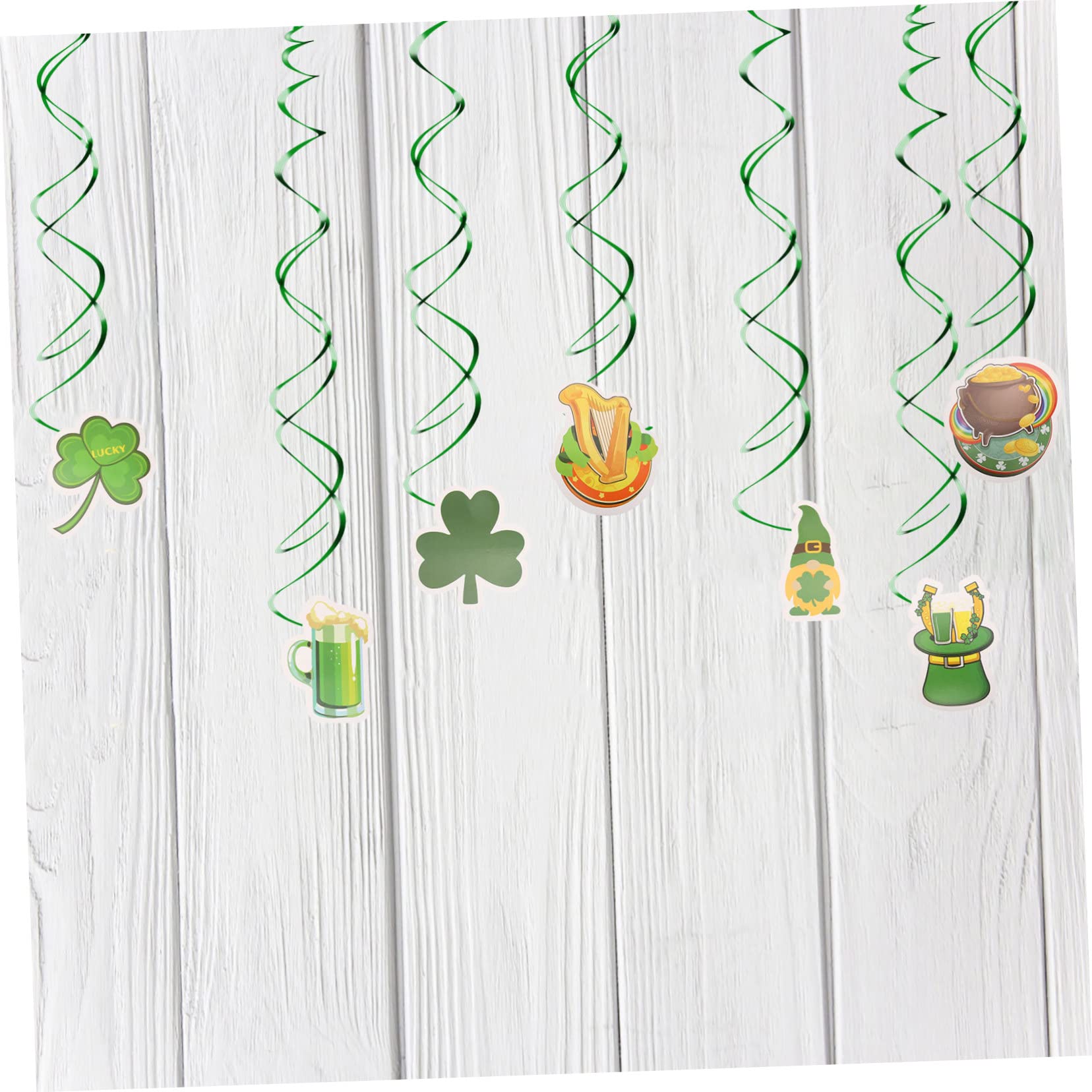 TOPBATHY 5 Set di Ghirlande di Fiori A Spirale Appesi per Decorazioni Ornamenti Verdi Decorazioni Festoni per Feste Spirali Appese per Decorazioni per Feste Decorazioni per Festival