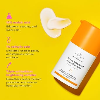 Drunk Elephant Bouncy Brightfacial - 50 ml/1.69 fl oz - Illuminating Face Mask - Clean Clinical Skincare - Cruelty-Free - Dermatologist-Tested - Free of Essential Oils, Silicones, and Fragrance