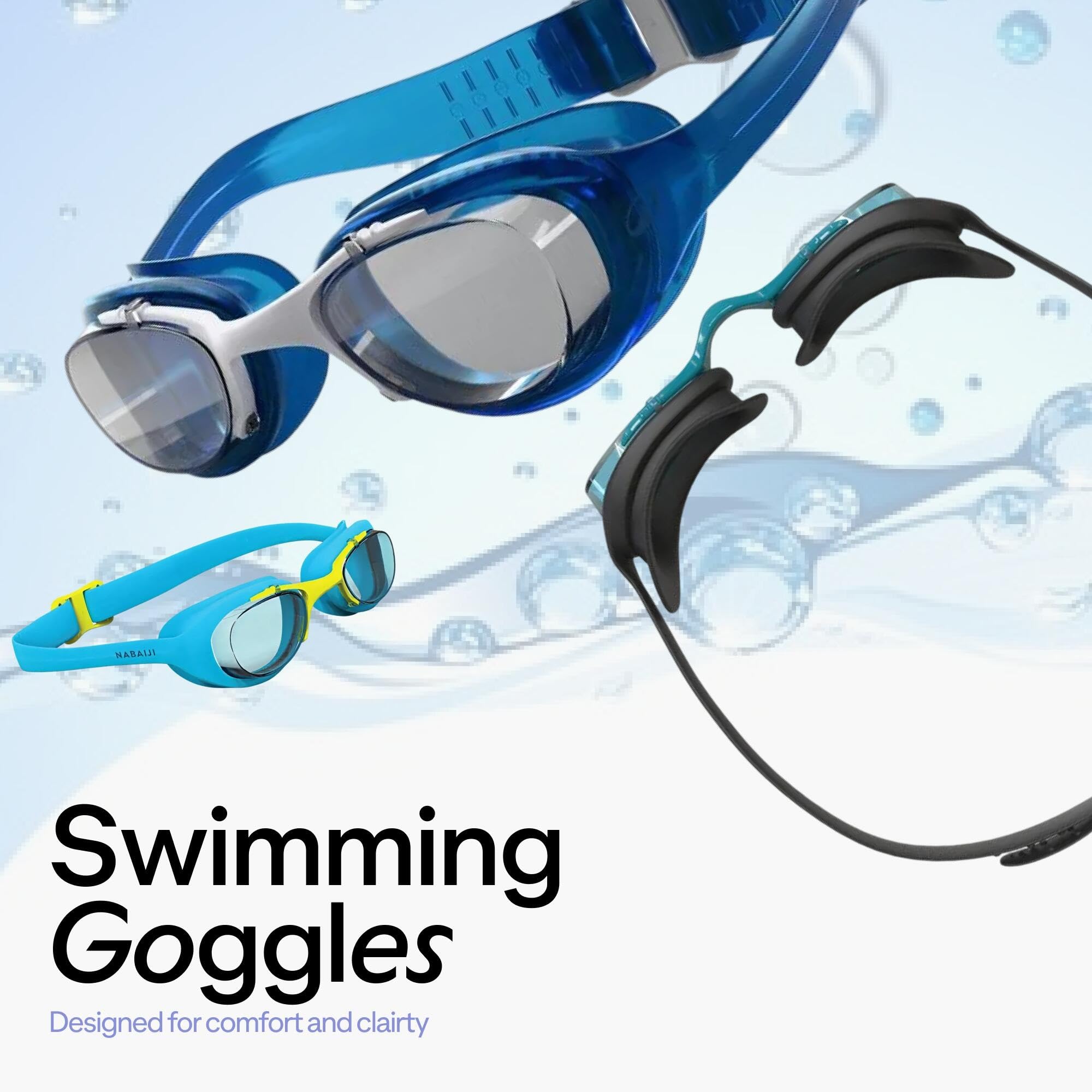 nabaiji 100 xbase swimming goggles Buy Decathlon Kids' Clear Lenses Adjustable & Comfortable Blue White Online at Low Prices in India Größe:59 Category:Fahrradcomputer/Tacho_Sigma Assos Handschuhe günstig kaufen