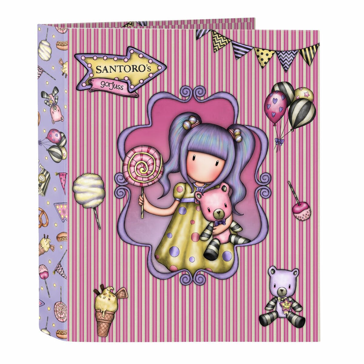 Safta -Folder F. 4 Rings 35Mm Wide Spine Gorjuss Fairground First Prize 27X33X6Cm, Multicolor (522217657)