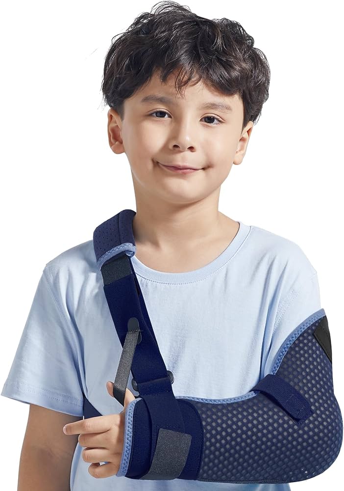 Velpeau Kids Arm Sling Shoulder Immobilizer with Waist Strap