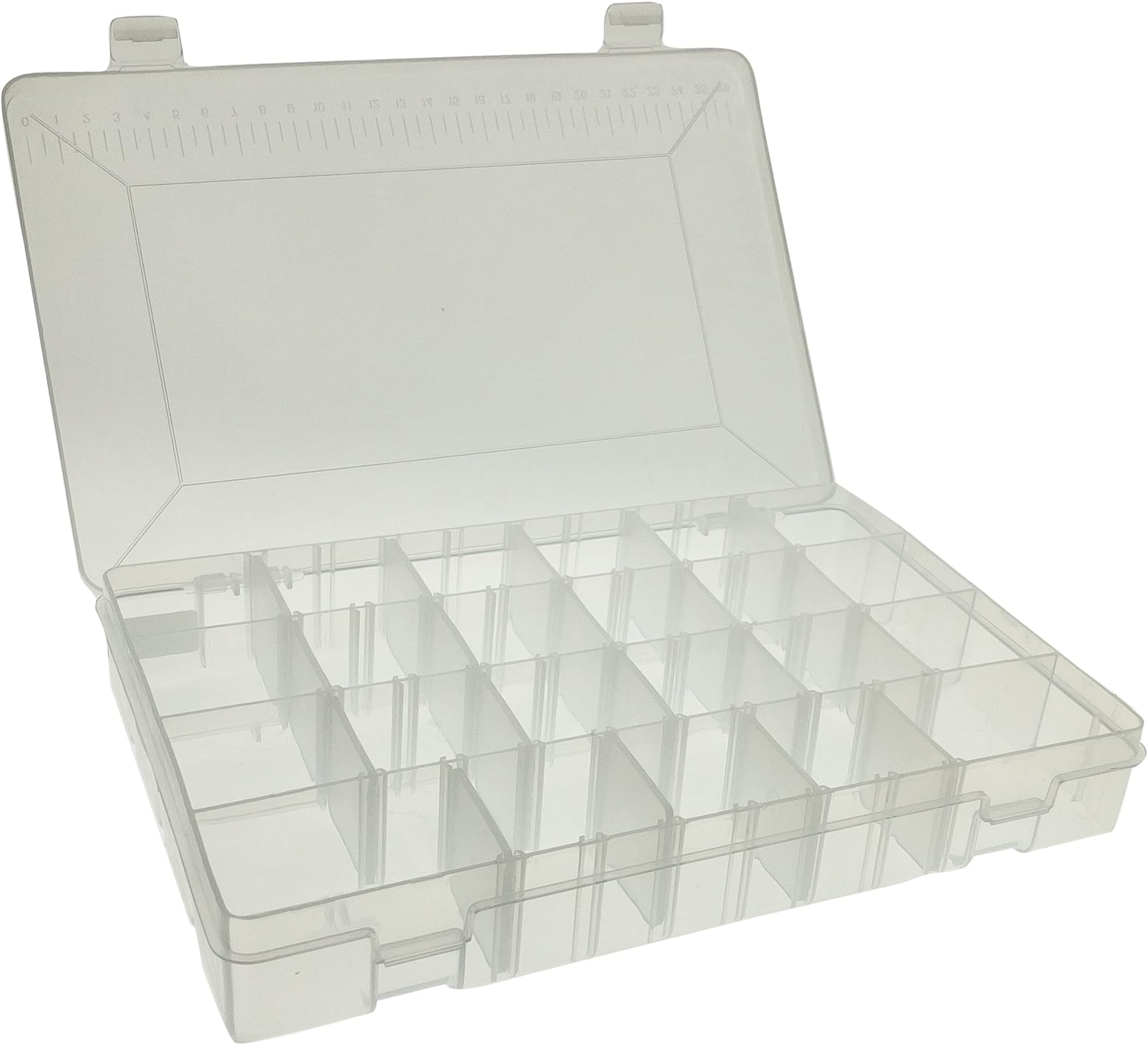 Lunar Box, Compartment Storage Box with Removeable Dividers, Versatile Accessory Craft, Bead and Jewellery Organiser (Medium 23 Compartments)