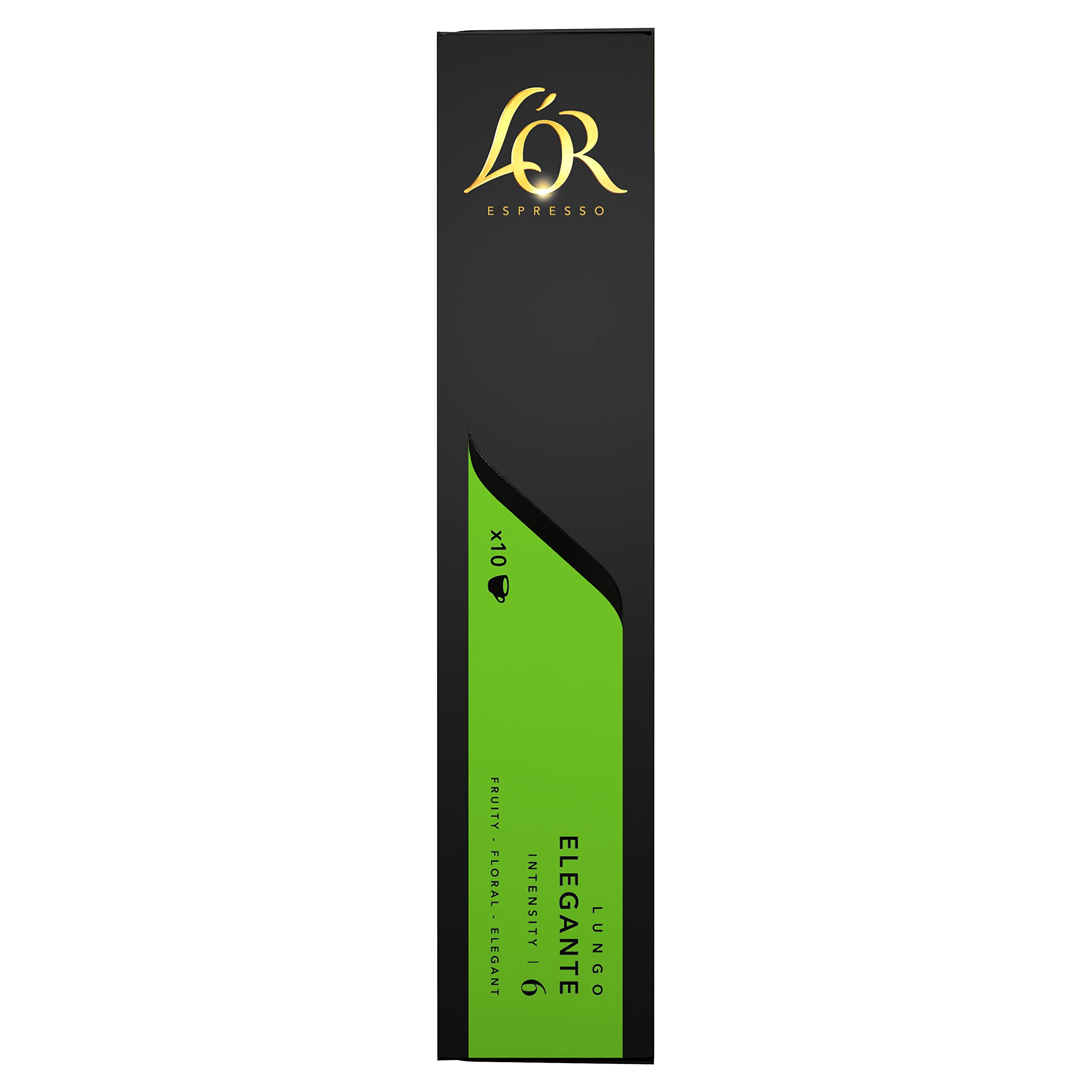 L'OR Espresso Café Lungo Eleganteintensité 650 Cápsulas De Aluminio, Compatible con Máquinas Nespresso * (Conjunto De 5X10 Cápsulas)