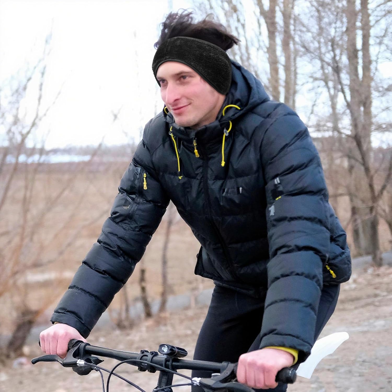 4 Pack Faux Rabbit Fur Ear Warmer Headband for Women and Men Thick Elastic Running Headband Unisex Winter Ear Muffs for Cold Weather Running Cycling Skiing Hiking - Image 6