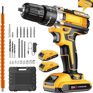 電動ドライバー 電動ドリル インパクトドライバー 21V 最大45…