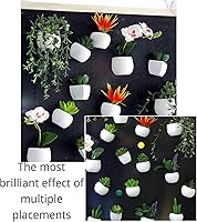 Vista 2 de Imanes para nevera, plantas colgantes artificiales, imanes para refrigerador, suculentas falsas, imán para pizarra blanca, fuerte magnético