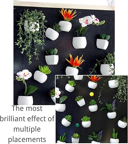 Miniatura 2 de Imanes para nevera, plantas colgantes artificiales, imanes para refrigerador, suculentas falsas, imán para pizarra blanca, fuerte magnético para